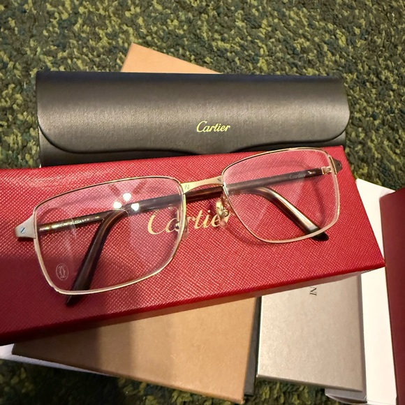 Cartier Men's Glasses with Gold Frame - Picture 1 of 6